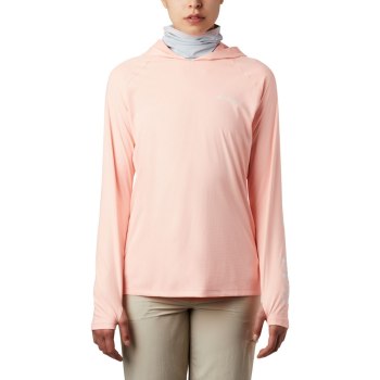 Columbia PFG Tidal Deflector Zero, Sudaderas Con Capucha Rosas Grises Para Mujer | 371496-UPY